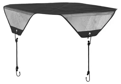 Obrázok produktu pre SucceBuy Kryt klimatizácie pre vonkajšie jednotky, 810 x 810 mm, ochranný kryt z PVC sieťoviny s elastickými háčikmi, odolný, určený do exteriéru a na všetky ročné obdobia, čierny