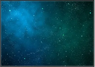 Produktbild von Wallario Wandbild Sternenhimmel - Milchstraße und Sterne bei Nacht, Größe: 70,30 x 100,30 cm, Poster mit schwarzem Aluminiumrahmen