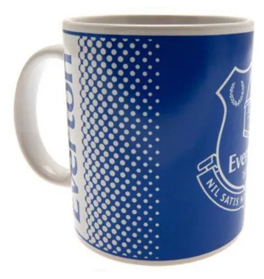 Image de Everton FC - Tasse à café, blason fané BS4130 (taille unique) (Bleu/Blanc)