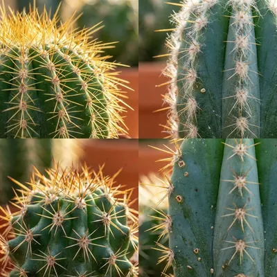Image de Lot de mini-cactus - 18 pièces - Ø 5,5 cm - Hauteur : 5-10 cm