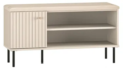 Produktbild von Selsey CALETTO - Schuhschrank mit Lamellen, Beige, 102 cm