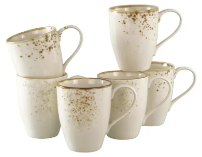 Obrázok produktu pre CreaTable, 24653, Nature Collection Creme, šálka na kávu, 6 ks, kamenina
