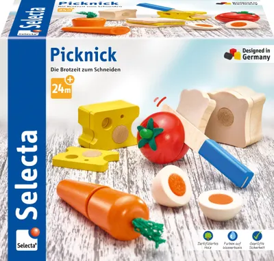 Produktbild von Selecta 62020 Picknick, Klett und Schneidespielzeug, 2 Jahre to 5 Jahre, 13 Teile