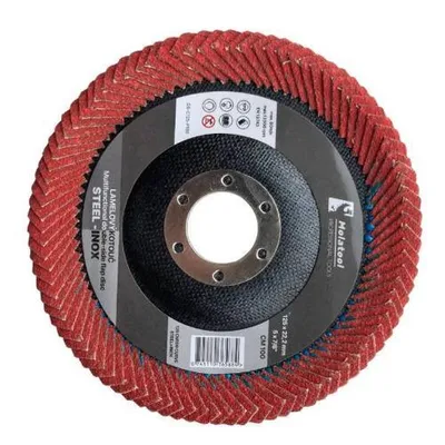 Produktbild von Doppelseitige Lamellenschleifscheibe Molatool Keramik 125 mm P100
