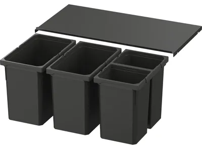 Produktbild von VS ENVI Free Pro Abfalltrennsystem KB 800/Höhe 326 mm Lava