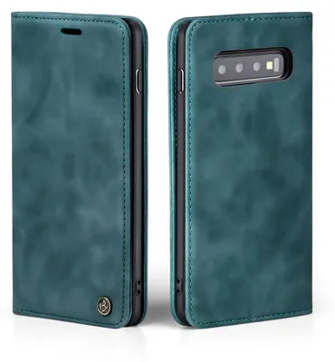 Produktbild von Handy Hülle für Samsung Galaxy S10 Klapphülle Bookcase Flip Cover Handy Tasche Etui Farbe: Petrol
