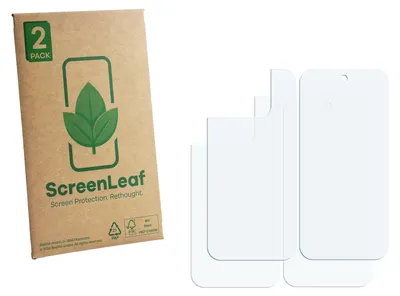 Produktbild von 2x ScreenLeaf Schutzfolie für Google Pixel 9 Pro Fold (Display+Rückseite) Displayschutz Display Schutz Folie Klar Transparent