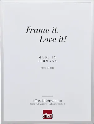 Produktbild von Effect Alu Massivrahmen Serie 2 silber 13x13 cm mit Kunstglas