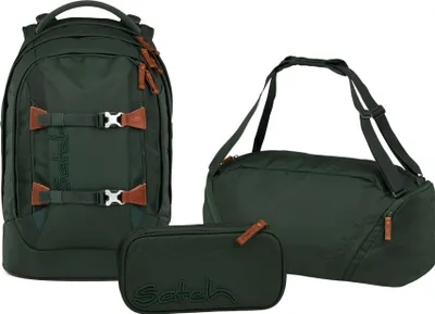 Produktbild von Satch Pack Nordic Forest Green Skandi Schulrucksack 3tlg.