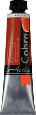 Produktbild von Cobra Artist Wassermischbare Ölfarbe Tube 40 ml Transparentoxidrot 378