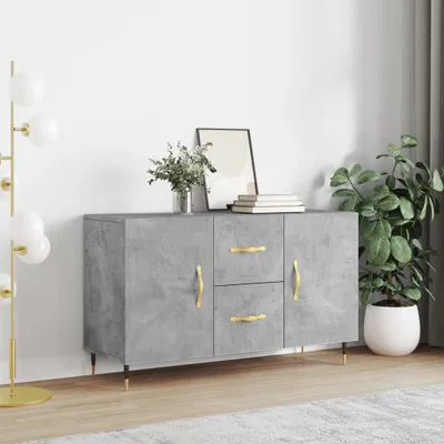 Zdjęcie produktu dla vidaXL Kredens betonowy szary 100x36x60 cm materiał drewnopochodny