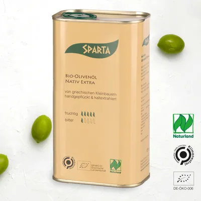 Produktbild von Sparta Griechisches Olivenöl nativ extra klimaneutral Kan 1 l