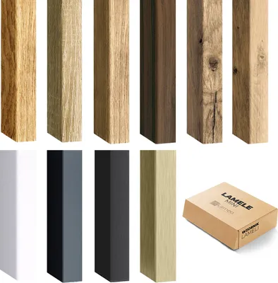 Obrázok produktu pre LAMEOImitáciaatívne malé moderné MDF lišty na stenu - MINI lišty z MDF - 1,6x3cm - vzor, všetky farby