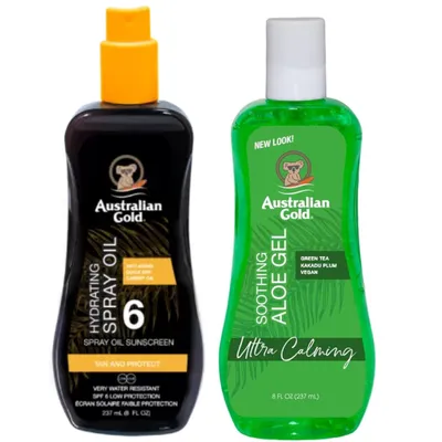 Produktbild von Australian Gold SPF6 Schutzsprayöl + Aloe nach Sonnenbaden