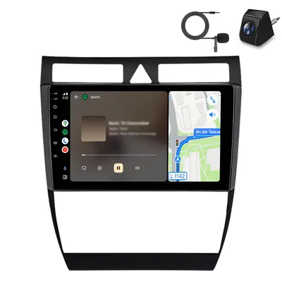 Immagine prodotto di Autoradio con telecamera di retromarcia per AUDI A6, S6, RS6 (1997-2004) – CarPlay, Android Auto, sistema multimediale per auto, radio, navigatore GPS, Wi-Fi, Bluetooth, DAB+RDS, SWC, 9 pollici, 2+64 GB
