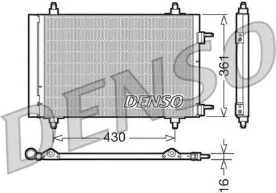 Produktbild von Kondensator, Klimaanlage DENSO DCN07019