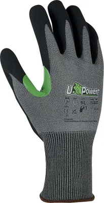 Produktbild von U-Power Jasper HPPE Schnittfeste Arbeitshandschuhe D Grau 9/L 12 Stk