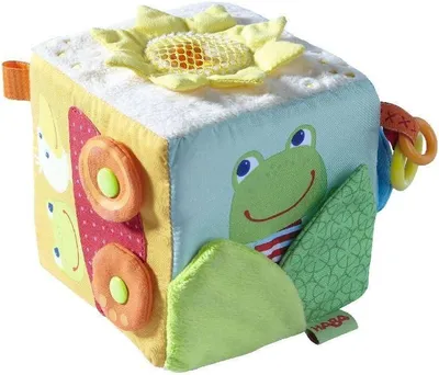Productafbeelding van Baby speeldobbelsteen toverkikker - Babyspeelgoed vanaf 6 maanden - Motoriekspeelgoed - Motoriekspeelgoed baby