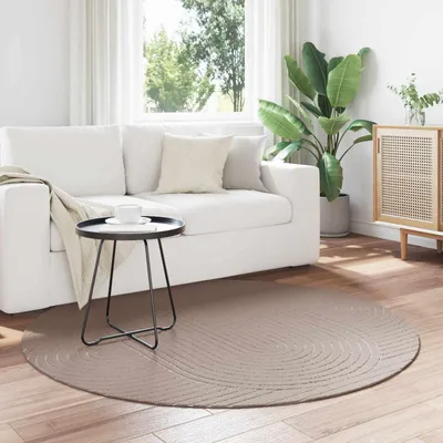 Produktbild von Innen- und Außenteppich PALMERAS Beige Ø 120 CM Polyester