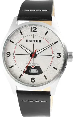 Produktbild von Raptor Herrenuhr "Falkor" mit Lederarmband, Datumsanzeige, 5 ATM