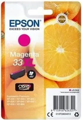 Produktbild von EPSON Tintenpatrone, T3363 XL, Magenta, Oranges Claria