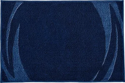 Produktbild von Kleine Wolke Badteppich MYSTIC Navy 80 x 140 cm