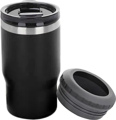 Produktbild von 14oz Dosenflaschen-Isolierhalter, 304-Edelstahl-Kühler für Outdoor-Trinkwagen, Schwarz