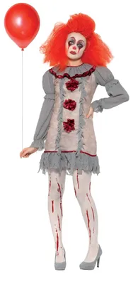 Productafbeelding van Horrorfilm "Clowness" - Halloweenkostuum voor dames, maat S