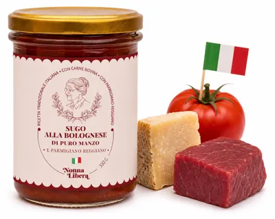 Zdjęcie produktu dla Sos boloński 100% wołowy Sugo alla bolognese di puro manzo 300g - Nonna Libera