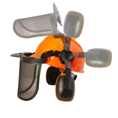 Produktbild von Arbeitsschutzhelm mit Schild und Schutzhörpersonhilfe Smart Gardenarz3H001