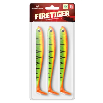 Produktbild von Lieblingsköder Gummifisch Hechtköder (Firetiger) Farbe: Firetiger