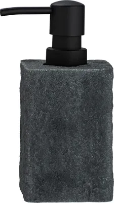 A close-up studio shot of a soap dispenser.