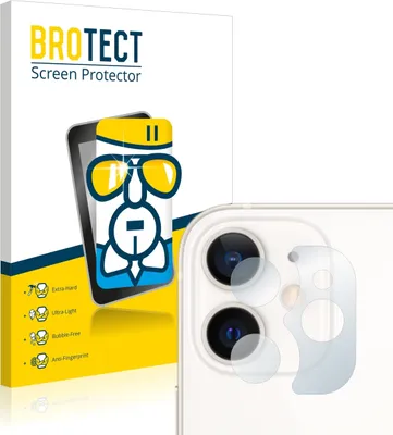Produktbild von BROTECT Schutzglas für Apple iPhone 12 mini (NUR Kameraschutz) Schutzfolie Panzer Folie Glas Display Schutz klar