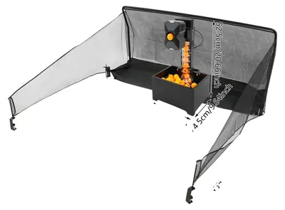 Imagen del producto de Máquina de lanzamiento de pelotas de ping pong, con servicio automático, 10 modos ajustables, color