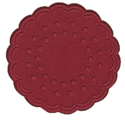 Produktbild von Tassenuntersetzer - Ø 7,5 cm, bordeaux, 25 Stück