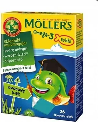 Produktbild von Mollers Omega-3 Fischgelees Fruchtgeschmack 36 Stück