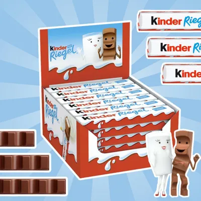 Produktbild von Kinder Riegel 36×21 g | Cremige Milchfüllung & Vollmilchschokolade | Vorratspack – 756 g Gesamtnettomenge
