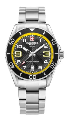 Produktbild von Swiss Alpine Military Herren Uhr Analog Quarz 7029.1138SAM Edelstahl