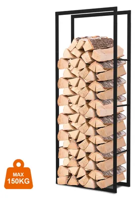 Produktbild von Ikodm Kaminholzregal Brennholzständer 150*60*25CM wetterfestem Metall Brennholz Brennholzregal