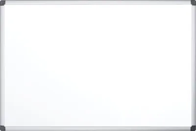 Produktbild von Bi-Office Maya Whiteboard Emailliert Mit Aluminiumrahmen, 1200 x 900 mm, Emaille, Fixed, Magnetisch, Anti-Kratz-Beschichtung