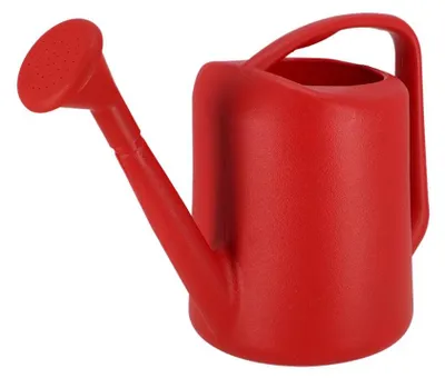 Produktbild von Gießkanne 5 L ROT Kunststoff  incl. Ausgießer Garten Blumen modern Kanne Brause