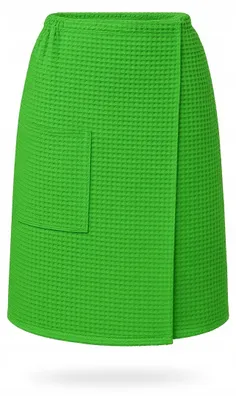 Produktbild von Vital Home Waffel Kilt Saunatuch Grün mit Tasche
