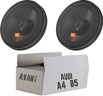 Produktbild von JBL STAGE2 624 | 2-Wege | 16,5cm Koax Lautsprecher - Einbauset passend für Audi A4 B5 Avant Heck - justSOUND