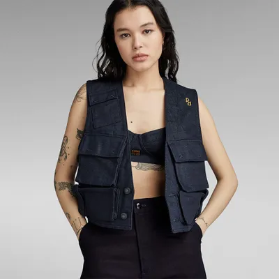 Produktbild von G-star Multi Pocket Weste Blau M Frau Blau M