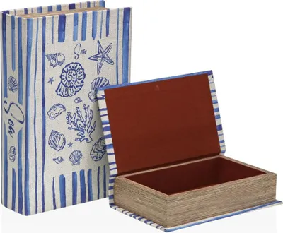 Productafbeelding van Decoratieve doos, Versa, canvas, hout, MDF, boek