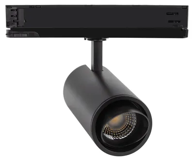 Produktbild von 3-Phasenstromschiene LED-Strahler 30W Fasano Cilindro Bisel Dimmbar DALI Schwarz 3200K Warmweiß