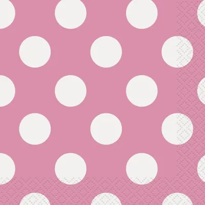 Produktbild von 16 kleine Servietten Punkte pink