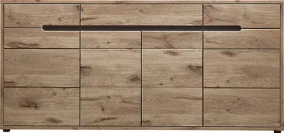 Produktbild von Sideboard BURNHAM-36 in Eiche Nb. mit graphit, B/H/T ca. 185/87/44 cm