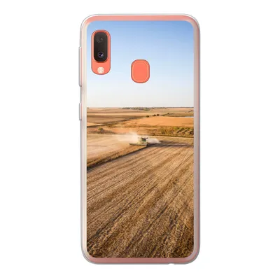 Produktbild von MuchoWow® Handyhülle Schutzhülle Hülle für Samsung Galaxy A20e Feld - Bauernhof - Traktor - Landwirt - Landleben Silikon Softcase Handy Hülle - Abdeckung