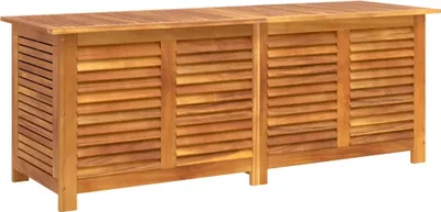 Produktbild von vidaXL Gartenbox mit Lüftungsschlitzen 150x50x56 cm Massivholz Akazie